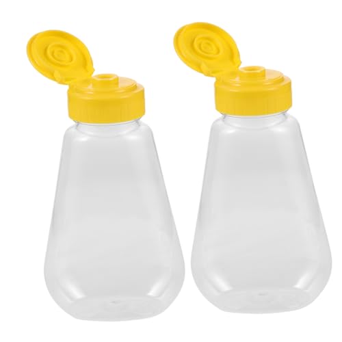 Abaodam 2 Stück Leere Honigflaschen aus Kunststoff Auslaufsicherer Honigspender mit Ergonomischem Design und Praktischem Verschluss Vielseitig für Honig Ketchup Senf und Salatdressings Abaodam 2 Stück Leere Honigflaschen aus Kunststoff Auslaufsicherer Honigspender mit Ergonomischem Design und Praktischem Verschluss Vielseitig für Honig Ketchup Senf und Salatdressings von Abaodam