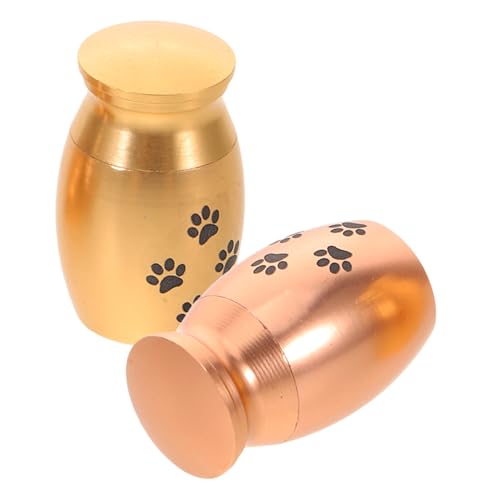 Abaodam 2 Stück Mini Haustier Urnen mit Pfoten Design Stabile Aufbewahrungsbox für Hunde Katzenasche Multifunktional für Asche Haare und Zähne Elegantes Andenken für Zuhause Abaodam 2 Stück Mini Haustier Urnen mit Pfoten Design Stabile Aufbewahrungsbox für Hunde Katzenasche Multifunktional für Asche Haare und Zähne Elegantes Andenken für Zuhause von Abaodam