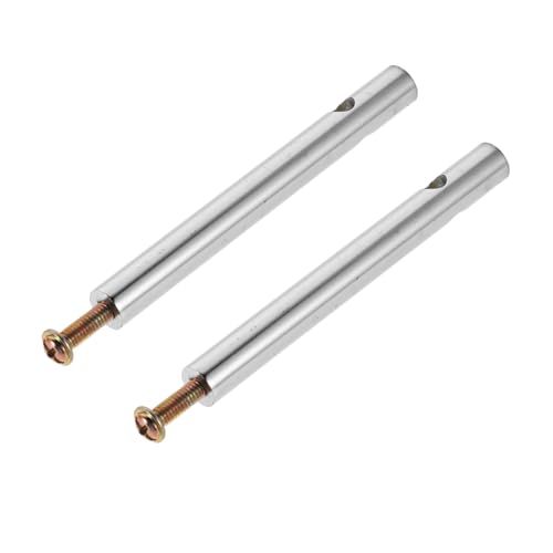 Abaodam 2 Stück Möbelverbinder Anschlüsse für Postkappen Verbinder für Möbel Metal -Handläufe Hardware verbinden Pfostenendkappe Wohnaccessoires Innenmöbelarmaturen Rostfreier Stahl Silber von Abaodam
