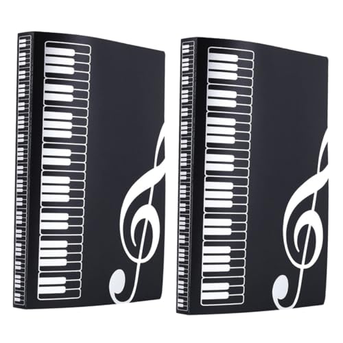 Abaodam 2 Stück Notenmappe mit Seiten Robuster Musikordner für Büro und Schule Vielseitiger Dokumentenhalter Schwarz für Notenblätter Sammelmappe Ordner für Musik und Bürobedarf Abaodam 2 Stück Notenmappe mit Seiten Robuster Musikordner für Büro und Schule Vielseitiger Dokumentenhalter Schwarz für Notenblätter Sammelmappe Ordner für Musik und Bürobedarf von Abaodam