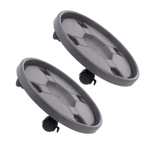 Abaodam 2stücke Pflanzenuntersetzer Mit Rädern Und Bremsfunktion Runder Kunststoff-blumentopfwagen Bewegliche Basis Für Innen Und Außenbereich Wasserauffangschale Integriert Abaodam 2stücke Pflanzenuntersetzer Mit Rädern Und Bremsfunktion Runder Kunststoff-blumentopfwagen Bewegliche Basis Für Innen Und Außenbereich Wasserauffangschale Integriert von Abaodam
