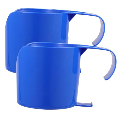 Abaodam 2 Stück Poolspeicherbecher Getränkehalter für Pool Schwimmbad Pool-Getränkehalter im Freien Gestell Poolbecherhalter aus Kunststoff Tassenhalter Trinkhalter pp Blue von Abaodam