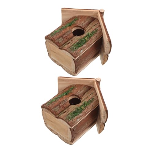 Abaodam 2 Stück Rustikale Holz-vogelhäuser zum Aufhängen Wetterfeste Nistkästen mit Natürlicher Baumrindenoptik Langlebige Garten-deko für Wildvögel Balkon und Terrasse Abaodam 2 Stück Rustikale Holz-vogelhäuser zum Aufhängen Wetterfeste Nistkästen mit Natürlicher Baumrindenoptik Langlebige Garten-deko für Wildvögel Balkon und Terrasse von Abaodam