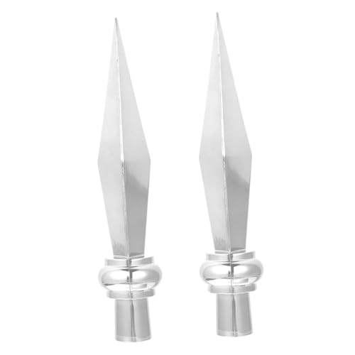 Abaodam 2 Stück Teiliges Fahnenmast Aluminium Flaggenmastspitzen Silberfarben Langlebige Outdoor Flaggenmastköpfe Kompakte und Leichte Flaggenstangen Endkappen für Büro und Abaodam 2 Stück Teiliges Fahnenmast Aluminium Flaggenmastspitzen Silberfarben Langlebige Outdoor Flaggenmastköpfe Kompakte und Leichte Flaggenstangen Endkappen für Büro und von Abaodam