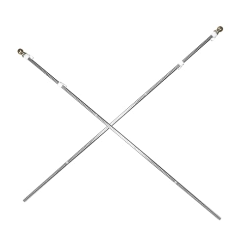 Abaodam 2 Stück Teiliges Fahnenmast mit Segmenten Drehbarer Outdoor Flaggenhalter Abnehmbar Windfest Langlebig Professioneller Haus und Gartenfahnenmast von Abaodam
