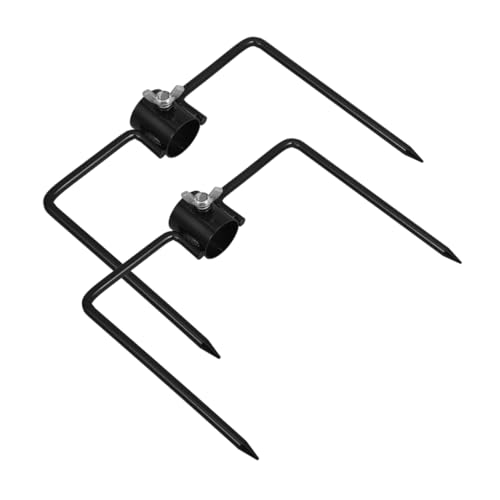 Abaodam 2stücke Bodenflaggenpfahl Aus Eisen Für Garten Und Terrasse Multifunktional Als Schirmhalter Und Flaggenmast Witterungsbeständig Geländeanpassung Für Optimalen Stand von Abaodam