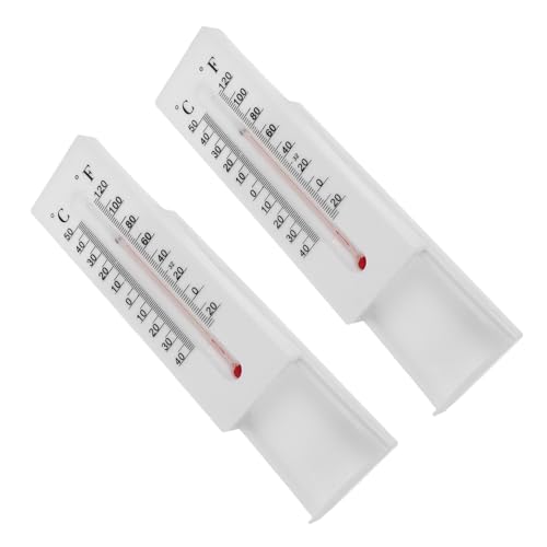 Abaodam 2 Stück Thermometer Schlüsselversteck aus Robustem Kunststoff Wetterfestes Outdoor Schlüsselversteck mit Verstecktem Fach als Geheimer Hausschlüssel Safe von Abaodam