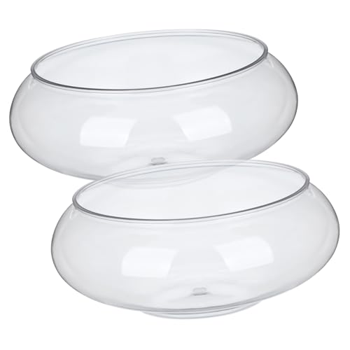 Abaodam 2 Stück Transparente Fischschale Kleines Desktop Aquarium für Goldfische und Reptilien Dekoration für Büro Zuhause und Garten Abaodam 2 Stück Transparente Fischschale Kleines Desktop Aquarium für Goldfische und Reptilien Dekoration für Büro Zuhause und Garten von Abaodam
