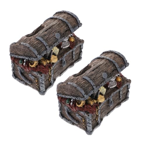 Abaodam 2 Stück Unterwasser Retro Dekor Und Harz Dekoration Im Fisch Und Garnelen Stil Im Vintage Stil – Aquarium Truhe Versteck Ornament Landschaftsschatz Dekorationen Kleine Abaodam 2 Stück Unterwasser Retro Dekor Und Harz Dekoration Im Fisch Und Garnelen Stil Im Vintage Stil – Aquarium Truhe Versteck Ornament Landschaftsschatz Dekorationen Kleine von Abaodam