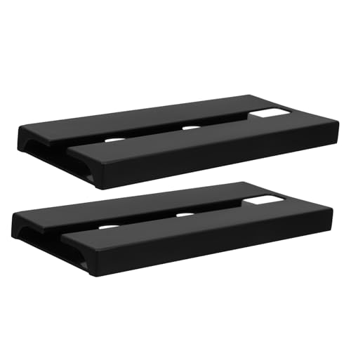 Abaodam 2 Stück Weinglasregal Glashalter für Schränke Brillenregal Weinglas Lagerung Weinglashalter unter Aufbewahrung aus Glas Plastik Black Wiederverwendbar von Abaodam