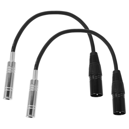 Abaodam 2 Stück Xlr-mikrofonkabel, Weiblich auf Männlich, Mikrofon-stereo-audio-adapter, Verlängerungskabel, 3-poliges Mikrofonkabel für Mischverstärker-lautsprechersystem Abaodam 2 Stück Xlr-mikrofonkabel, Weiblich auf Männlich, Mikrofon-stereo-audio-adapter, Verlängerungskabel, 3-poliges Mikrofonkabel für Mischverstärker-lautsprechersystem von Abaodam