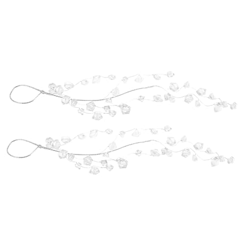 Abaodam 2 Stücke Acryl Weihnachtsbaum Ornamente Tropfen Diamant Kristall Kronleuchter Kugeln Für Kugeln Weihnachten Dekorationen von Abaodam