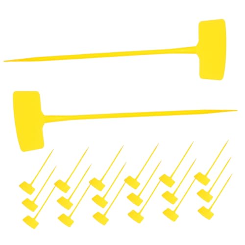 Abaodam 20 Stück Teiliges Garten pflanzenschilder Wetterfeste Gelbe Bogenförmige Pflanzenstecker Robuste Einsteckschilder für Blumen Gemüse und Kräuter Langlebige Gartenetiketten für von Abaodam