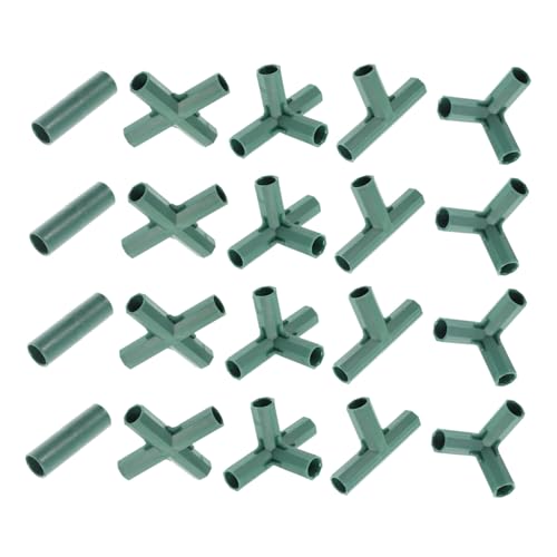 Abaodam 20 Stück Teiliges Gewächshaus Rahmenverbinder aus Langlebigem Abs Gartenrohr Verbindungsstücke mit Zwei DREI und Vierfach Flexibel für Pflanzenstützen und Gartenzäune Geeignet Abaodam 20 Stück Teiliges Gewächshaus Rahmenverbinder aus Langlebigem Abs Gartenrohr Verbindungsstücke mit Zwei DREI und Vierfach Flexibel für Pflanzenstützen und Gartenzäune Geeignet von Abaodam