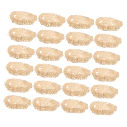 Abaodam 24 Stücke Teiliges Loofah Kauspielzeug für Kleintiere Natürliche Zahnpflege und Beschäftigung Geeignet für Hamster Zwerghamster Rennmäuse und Meerschweinchen Fördert Gesunde von Abaodam