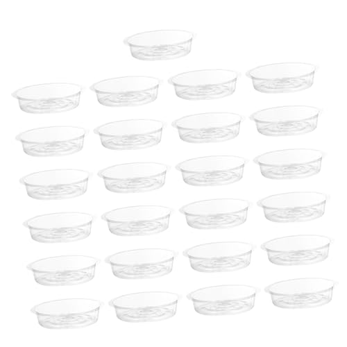 Abaodam 25 Stück Teiliges Kunststoff Pflanztopf Untersetzer Multifunktionale Blumentopf Abtropfschalen und Organizer Tabletts Leicht Robust Geeignet für Garten und Innenbereich von Abaodam
