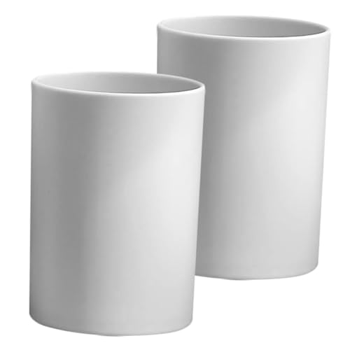 Abaodam 2stücke Zahnputzbecher Badezimmerbecher Wiederverwendbar Unzerbrechlich Zahnbürstenbecher Leicht Zu Reinigen Mehrzweckbecher von Abaodam