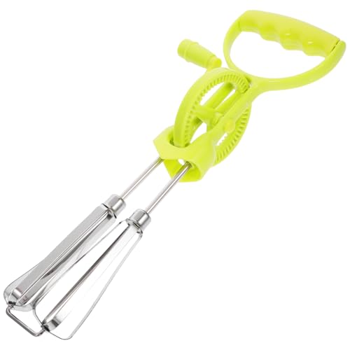 Abaodam 2Stücke Handkurbel Eierschläger Kunststoffgriff Multifunktionaler Handmixer für Schnelles und Effizientes von Eiern von Abaodam