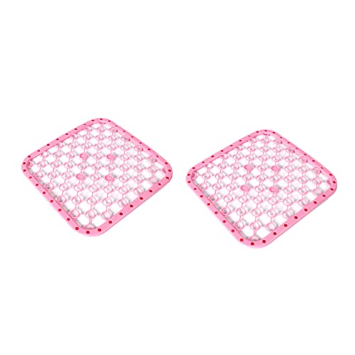 Abaodam 2Stücke Multifunktionale Isolierunterlage für Küchenspülen Rosa Abtropfmatte mit Schnelltrocknungsdesign und Hitzeschutz für Geschirr und Besteck von Abaodam