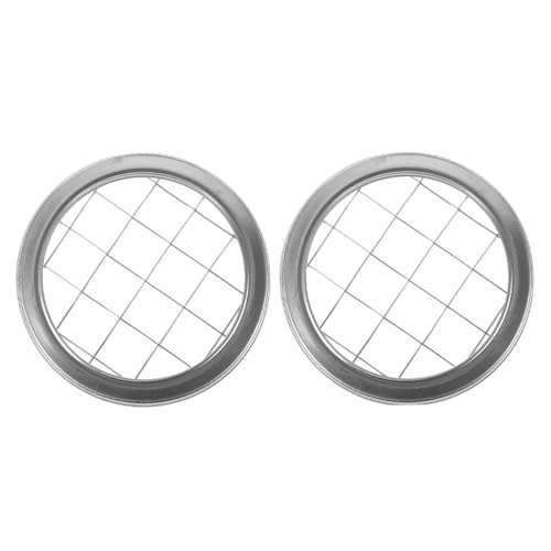 Abaodam 2stücke Edelstahl Blumen Deckel Für Einmachgläser Einsteckgitter Mit Blütenmotiv Einfach Zu Montieren Als DIY Blumen Behälter Organizer von Abaodam