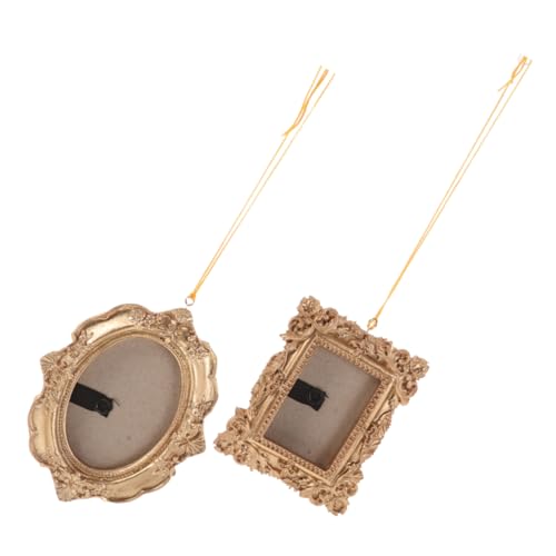 Abaodam 2stücke Hängende Fotoornamente Für Weihnachtsbaum Vintage-fotorahmen Aus Kunstharz Fotobaumschmuck Mit Bilderrahmen Weihnachtstischdekoration Rustikales Hängeornament Für Wand Abaodam 2stücke Hängende Fotoornamente Für Weihnachtsbaum Vintage-fotorahmen Aus Kunstharz Fotobaumschmuck Mit Bilderrahmen Weihnachtstischdekoration Rustikales Hängeornament Für Wand von Abaodam