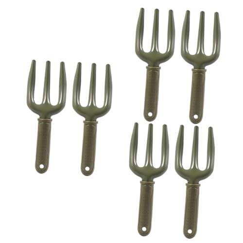 Abaodam 3 Sätze Handgabel Metall Ergonomisches Gartenwerkzeug Zum Pflanzen Jäten Und Lockern Für Blumen Und Gemüse Für Gartenliebhaber 2 Stücke * 3 von Abaodam
