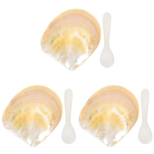Abaodam 3 Sätze Kaviar Gericht Schmuck Tablett Kaviar Tasse Schmuckplatte Untertassen Servieren Dessertschalen Salatteller Gewürzgericht Mini Snack-platte Eislöffel Ring Schüssel-set Hülse von Abaodam