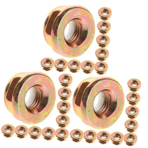 Abaodam 3 Sätze Teiliges Rasenmäher Spindelmutter Für Rasentrimmer Präzise Passform Rückwärtiges Gewinde Einfache Installation Und Hohe Zuverlässigkeit Für Gartenarbeiten 10 Stück * 3 von Abaodam