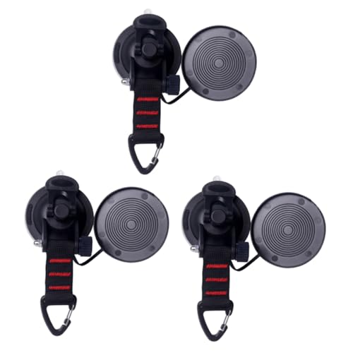 Abaodam 3 Stück Auto Saugnapf Haken für Zeltbefestigung Halt für Camping Outdoor Traceless Wandhaken für Badezimmer Haushalt Schwarz für Glatte Oberflächen Abaodam 3 Stück Auto Saugnapf Haken für Zeltbefestigung Halt für Camping Outdoor Traceless Wandhaken für Badezimmer Haushalt Schwarz für Glatte Oberflächen von Abaodam