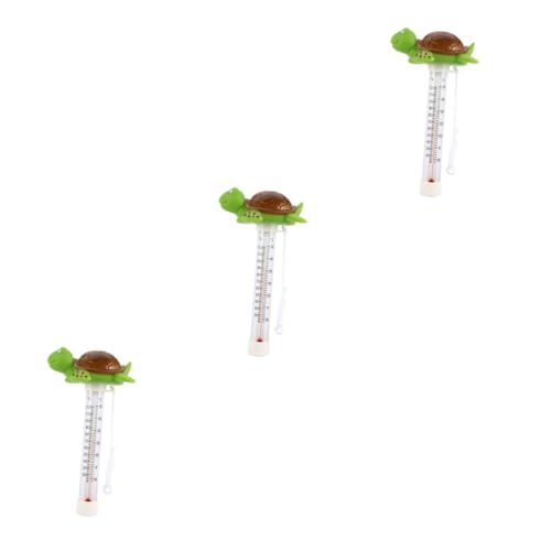 Abaodam 3 Stück Schwimmendes Wasser Thermometer Schwimmendes Poolthermometer, Leicht Ablesbar Wasserthermometer Pool Schweben Temperatur Digital Für Wasser Poolthermometer Schweben Plastik von Abaodam