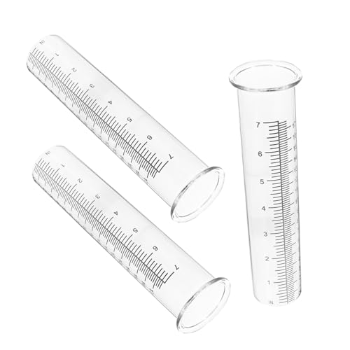 Abaodam 3 Teiliger Regenmesser Regenmessrohr Wassermesser Für Regen Regenmesser Für Den Außenbereich Genauer Garten Klare Regenmessung Wiederverwendbarer von Abaodam