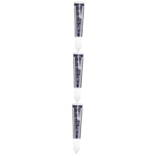 Abaodam 3stücke Transparentes Regenmessgerät Mit Ständer Garten-niederschlagsmesser Für Präzise Regenmessung Für Gartenliebhaber Und Pflanzenpflege von Abaodam