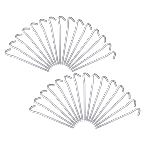 Abaodam 30stücke Ultraleichte Einschraub-bodenanker Aus Aluminium Für Camping Heavy Duty Zeltheringe Für Strand Sand Und Outdoor Stakes von Abaodam