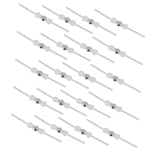 Abaodam 300 Stück Kristallanschluss Deckenleuchten Befestigungsclip Kleine Metallclips Verbindungsclips Deckenlichtklammern leichtes Accessoire Lampenclips Aluminiumlegierung Silber von Abaodam