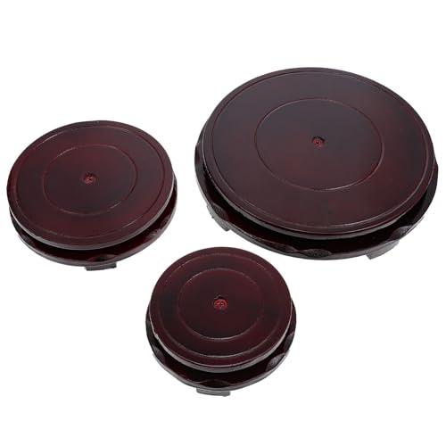 Abaodam 3Stücke Teiliges Display für Blumentöpfe und Vasen Drehbarer Holzsockel für Tischdekoration Geeignet für Schmuckkasten Tee Sets und für Büro und Zuhause Abaodam 3Stücke Teiliges Display für Blumentöpfe und Vasen Drehbarer Holzsockel für Tischdekoration Geeignet für Schmuckkasten Tee Sets und für Büro und Zuhause von Abaodam