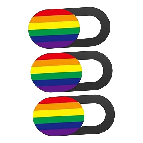 Abaodam Webcam-Abdeckung Schiebeblocker 3er-Set Sichtschutz Für Laptop Und Tablet Abs-Kunststoff Einfach Zu Verwenden Moderne Regenbogenstreifen Abaodam Webcam-Abdeckung Schiebeblocker 3er-Set Sichtschutz Für Laptop Und Tablet Abs-Kunststoff Einfach Zu Verwenden Moderne Regenbogenstreifen von Abaodam