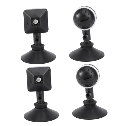 Abaodam 4 Stück Aquarium Luftstein Teilig mit Saugnapf Langlebiger Bubble Diffuser aus Hochwertigem für Fischbecken Feine Sauerstoffblasen Wiederverwendbar Zubehör für Luftpumpe und von Abaodam