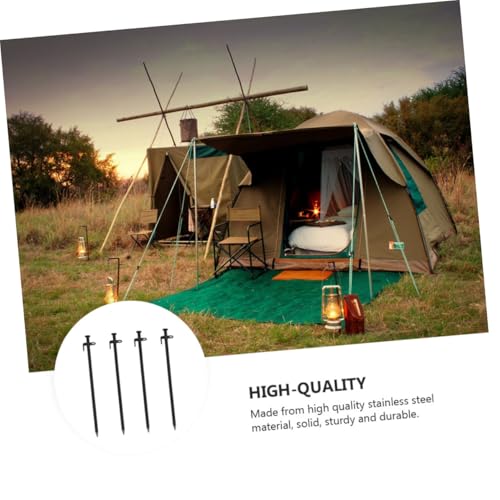 Abaodam 4 Stück Camping Zeltheringe aus Rostfreiem Stahl Lang Verstärkte Stabile Bodenanker für Zelt und Pavillon mit Rundem und Seitlichem Ohr für Einfaches Fixieren für Hiking und Abaodam 4 Stück Camping Zeltheringe aus Rostfreiem Stahl Lang Verstärkte Stabile Bodenanker für Zelt und Pavillon mit Rundem und Seitlichem Ohr für Einfaches Fixieren für Hiking und von Abaodam