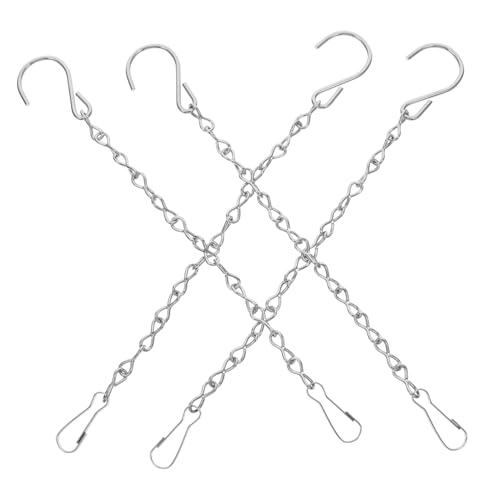 Abaodam 4 Stück Edelstahl Hängende Pflanzketten mit S Haken Silber Robuste Metallketten zum Aufhängen von Blumentöpfen Laternen und Ornamenten Tragfähig Vielseitig für Innen und Außen Abaodam 4 Stück Edelstahl Hängende Pflanzketten mit S Haken Silber Robuste Metallketten zum Aufhängen von Blumentöpfen Laternen und Ornamenten Tragfähig Vielseitig für Innen und Außen von Abaodam