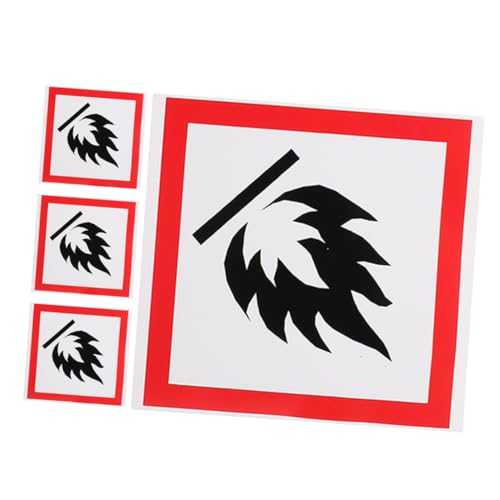 Abaodam 4stücke Brandschutzetiketten Selbstklebend Für Mülltonnen Sicherheitswarnaufkleber Mit Klaren Grafiken Und Texten Für Schulen Parks Und Straßen Abaodam 4stücke Brandschutzetiketten Selbstklebend Für Mülltonnen Sicherheitswarnaufkleber Mit Klaren Grafiken Und Texten Für Schulen Parks Und Straßen von Abaodam
