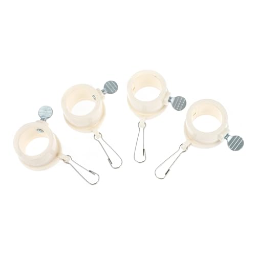 Abaodam 4 Stück Flagpole Ringe Drehbare Fahnenmast Clips aus Metall Langlebig Einfache Installation als Ersatz für Beschädigte Fahnenmast Ringe Geeignet für Garten und Außeneinsatz von Abaodam