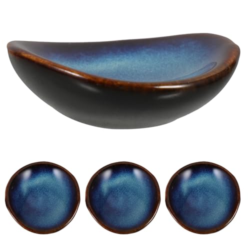 Abaodam 4 Stück Keramik Essstäbchenablage Stäbchen Halter Für Esstisch Keramik Besteck Organizer Anti Rutsch Vielseitig Einsetzbar Für Küche Restaurant Und Hotel von Abaodam