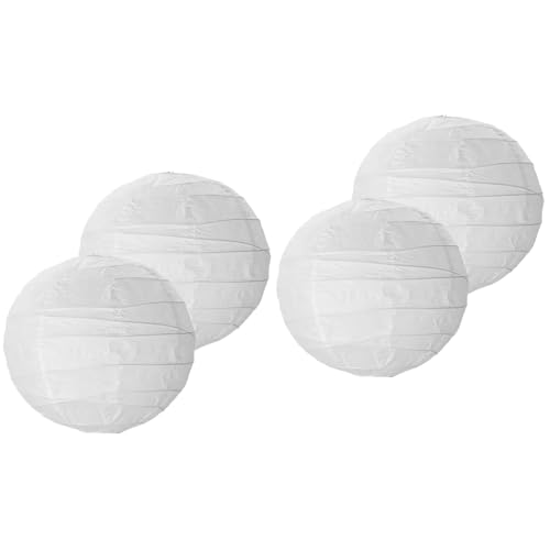 Abaodam 4 Stück Kronleuchter Laternenschirm Weiße Papierlaterne Außenlaterne Chinesische Papierlaterne Chinesische Papierlampe Papierlaternen Für Draußen Hängende Papierlaterne Ornament von Abaodam