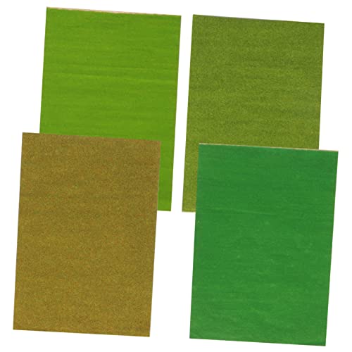 Abaodam 4 Stück Künstliche Rasenmatte für Miniaturgärten Simulation Grasmatte für DIY Garten Camping und Outdoor Dekoration von Abaodam