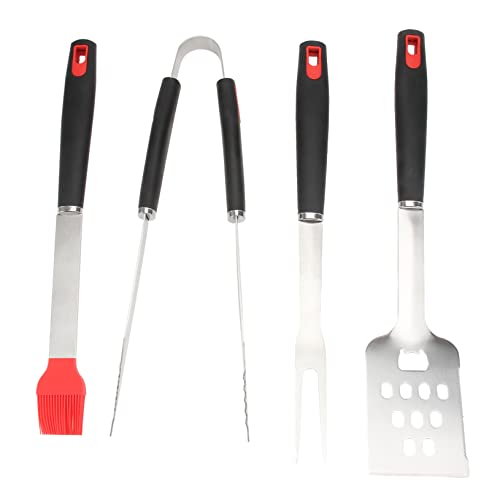 Abaodam 4 Stück Teiliges Grillzubehör Set Rostfreiem Schwerlast BBQ Grillbesteck mit Spatel Zange und Basting Pinsel Hitzebeständig rutschfeste Griffe für Grill und Barbecue Aktivitäten Abaodam 4 Stück Teiliges Grillzubehör Set Rostfreiem Schwerlast BBQ Grillbesteck mit Spatel Zange und Basting Pinsel Hitzebeständig rutschfeste Griffe für Grill und Barbecue Aktivitäten von Abaodam
