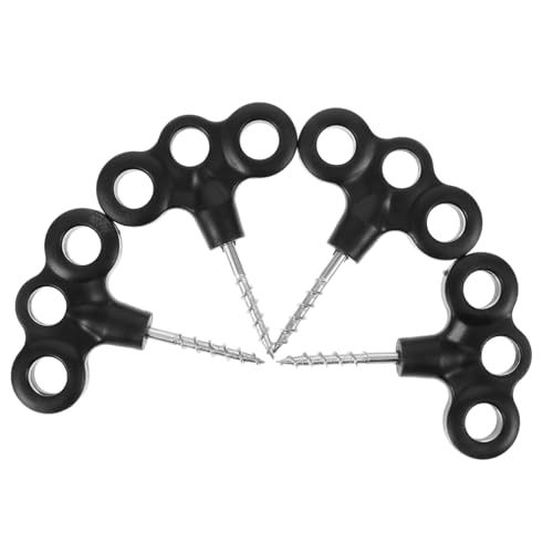 Abaodam 4 Stück Teiliges Robuste Zeltheringe aus Leichtem Kunststoff Wiederverwendbare Kleine Erdanker für Outdoor Camping Windfeste Zeltbefestigung Kompakt und Einfach zu Transportieren von Abaodam