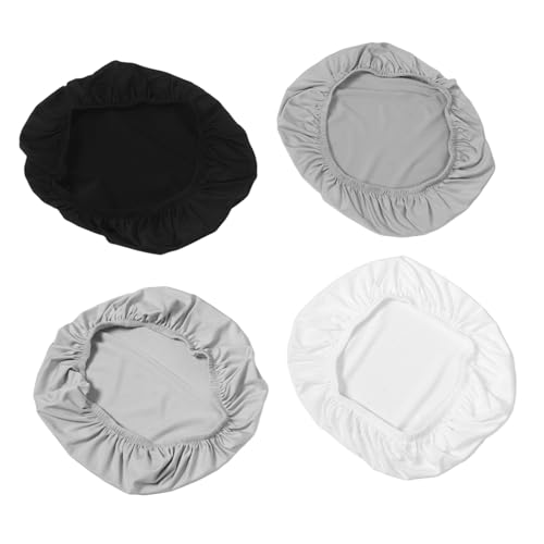 Abaodam 4 Stück Toilettentankabdeckungen Massagetisch Toilettendeckel Toilettenoberteilabdeckung Toilettentankdeckelabdeckung Schwarze Toilettenschüsselabdeckung Längliche von Abaodam