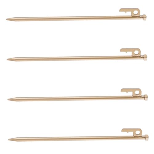 Abaodam 4 Stück Zelt Heringe Robust für Camping und Strand Bodenanker für Zelte und Pavillons Wiederverwendbar und Praktisch von Abaodam