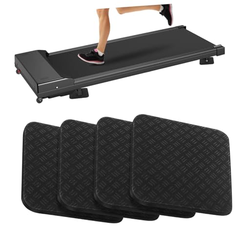 Abaodam 4 Stücke Teiliges rutschfeste Laufbandmatten aus Strapazierfähigem Pu-Material Vibrationsdämpfend Bodenschonend für Heimfitness Teppich und Holzfußboden Abaodam 4 Stücke Teiliges rutschfeste Laufbandmatten aus Strapazierfähigem Pu-Material Vibrationsdämpfend Bodenschonend für Heimfitness Teppich und Holzfußboden von Abaodam