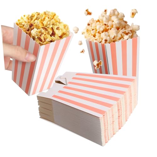 Abaodam 48Stücke Popcorn Boxen Gestreifte Popcornbehälter Einfarbige Frites Halter Einzeln Verpackte Popcorntüten für Filmabende und Partys Robustes Papiermaterial Vielseitig Abaodam 48Stücke Popcorn Boxen Gestreifte Popcornbehälter Einfarbige Frites Halter Einzeln Verpackte Popcorntüten für Filmabende und Partys Robustes Papiermaterial Vielseitig von Abaodam
